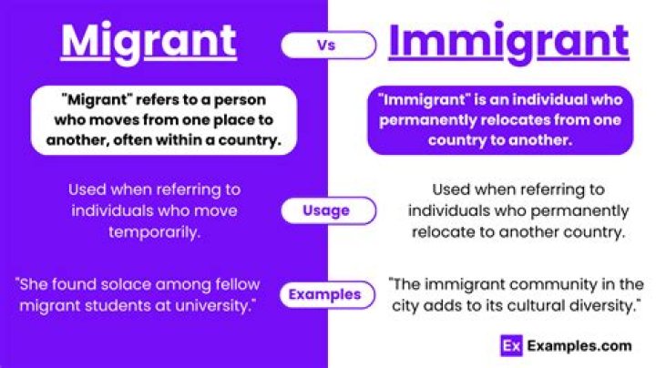 Are immigrant and emigrant the same?