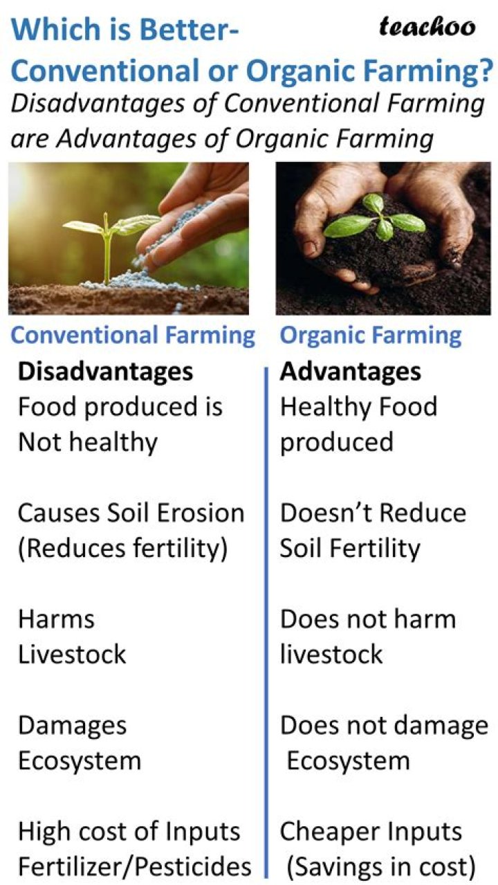 Are the disadvantages of organic farming?