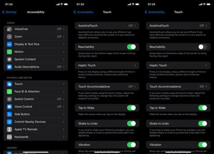 Can't turn off reachability?