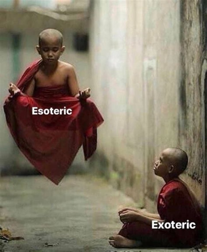 Can a person be exoteric?