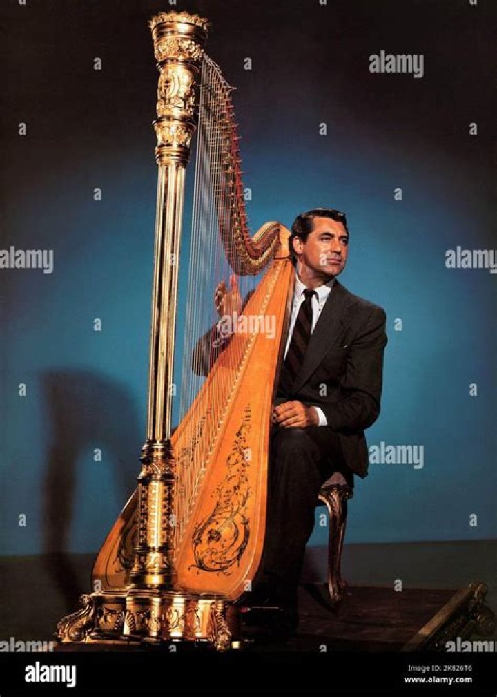 Can cary grant play the harp?