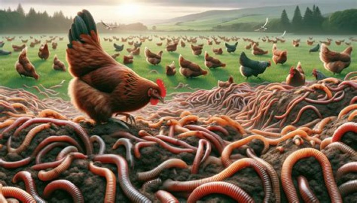 Can chickens eat earthworms?