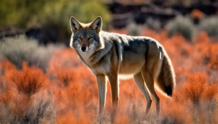 Can coyotes see orange?