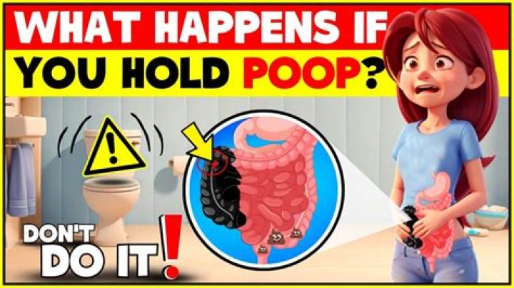 Can holding in poop cause diarrhea?