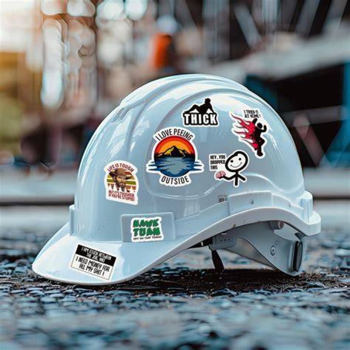 Can i put stickers on my hardhat?