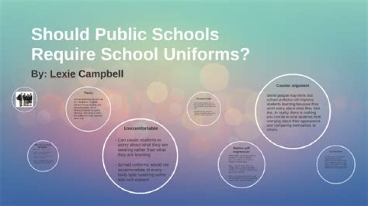 Can public schools require uniforms?