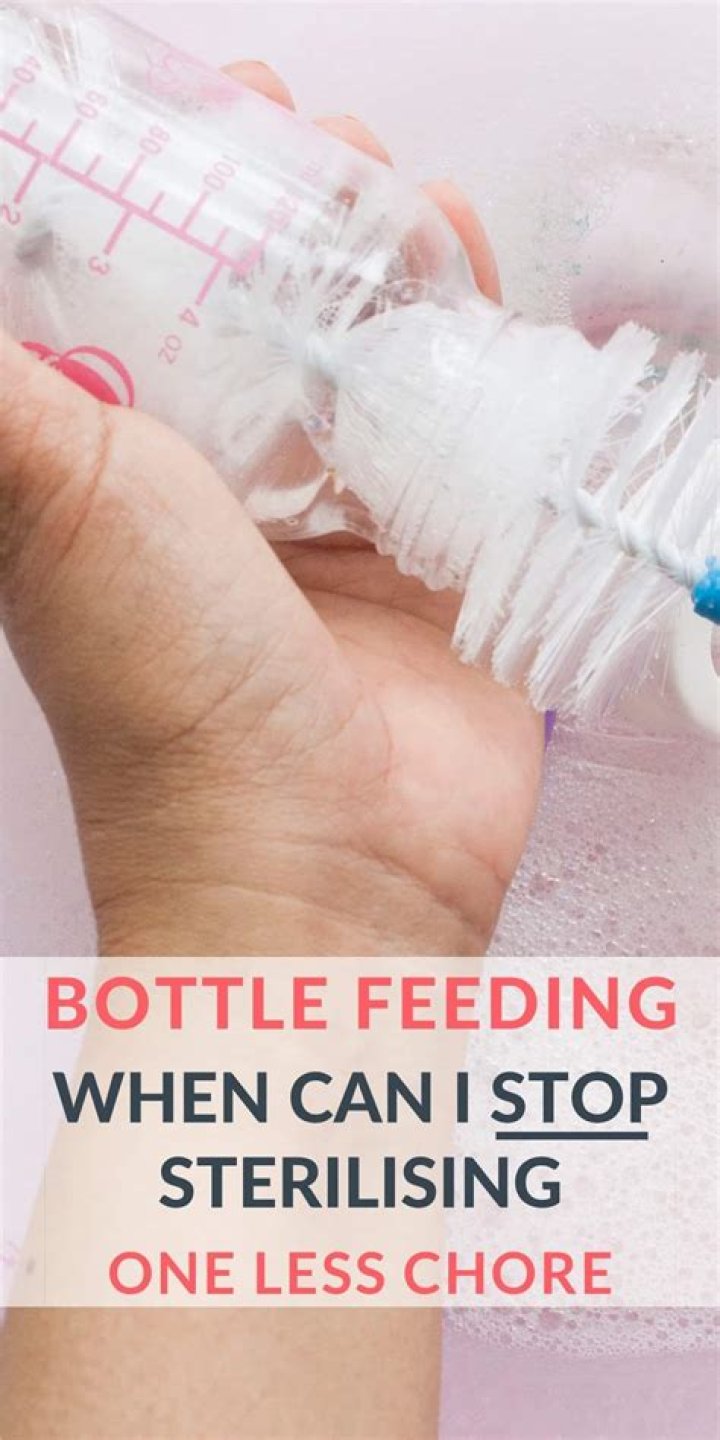 Can stop sterilising bottles?