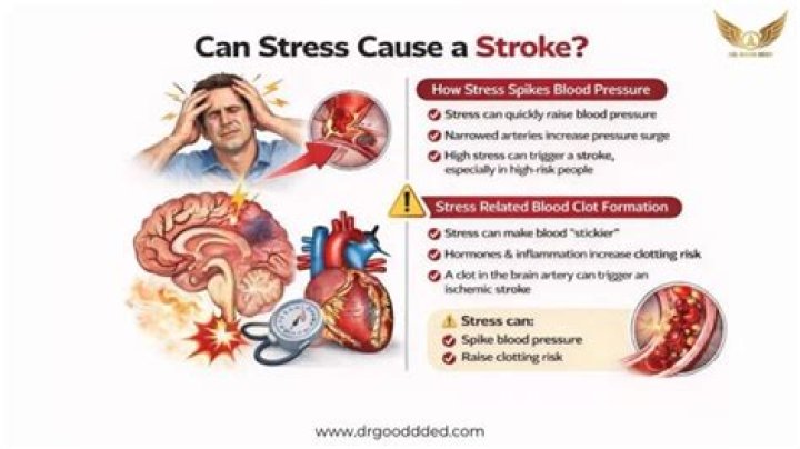 Can sudden stress cause a stroke?
