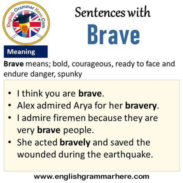 Can you use bravery in a sentence?