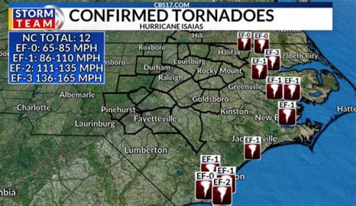 Did hurricane isaias hit north carolina?