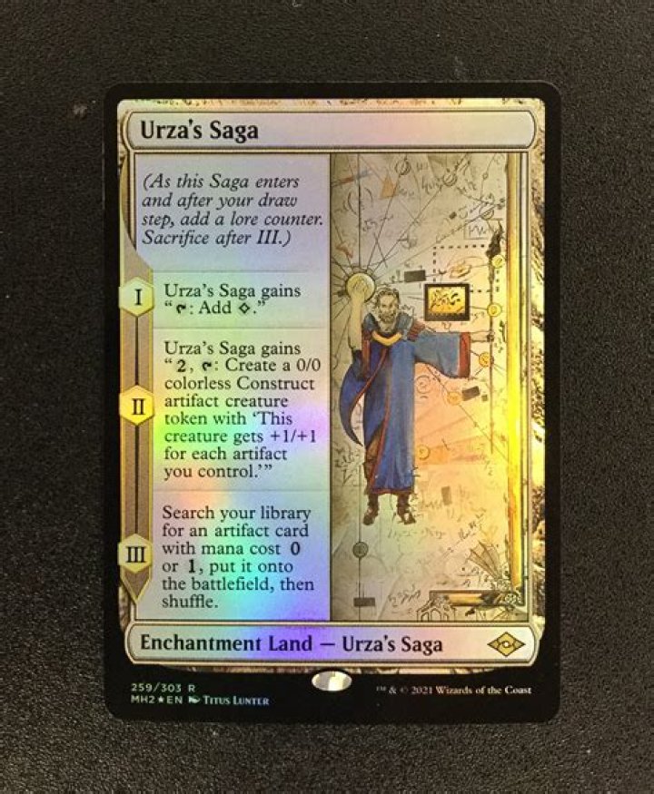 Did urza's saga have foils?