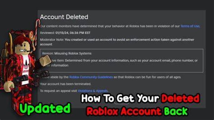 Do inactive roblox accounts get deleted?