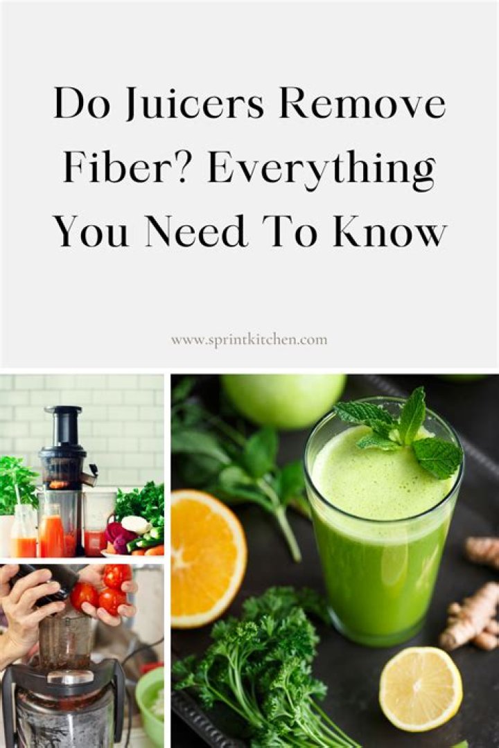 Do juicers remove fiber?