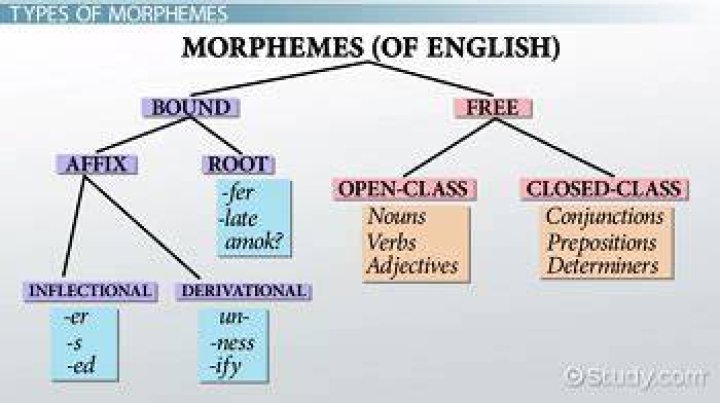 Do morphemes include inflectional endings?