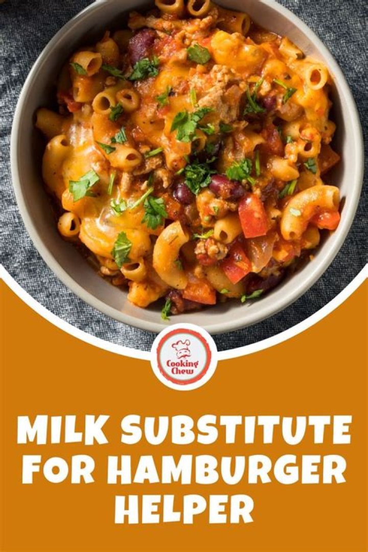 Do you need milk for hamburger helper?