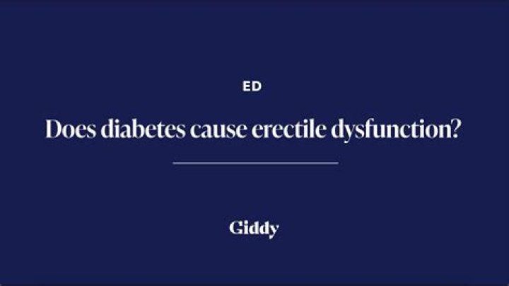 Does diabetes cause ed?