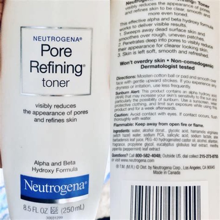 Does neutrogena pore refining toner have alcohol?