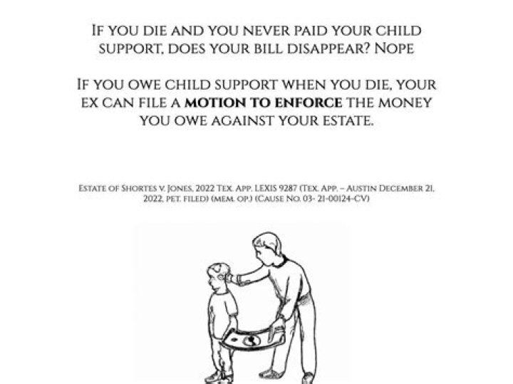 Does owed child support go away?