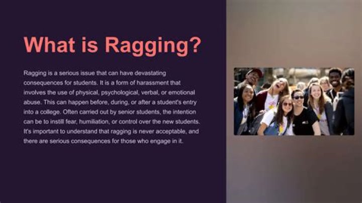 Does ragging still happen?