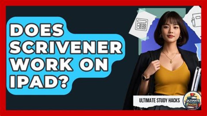 Does scrivener work on ipad?