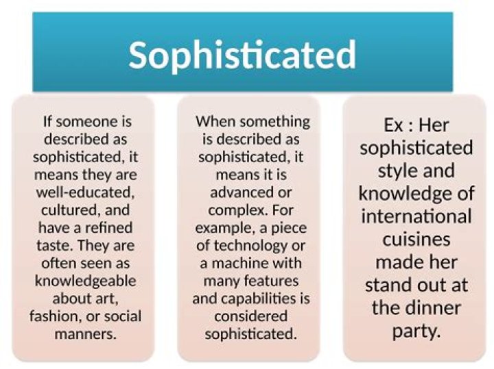 Does sophistication have a plural?