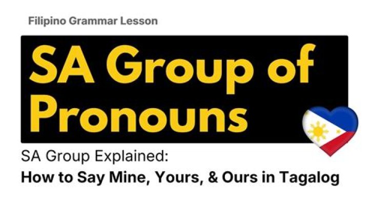 Does tagalog have pronouns?