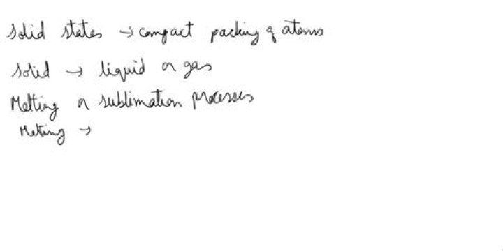 During which changes of state do atoms that cannot move past?