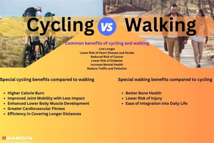 How are cycling and walking different?
