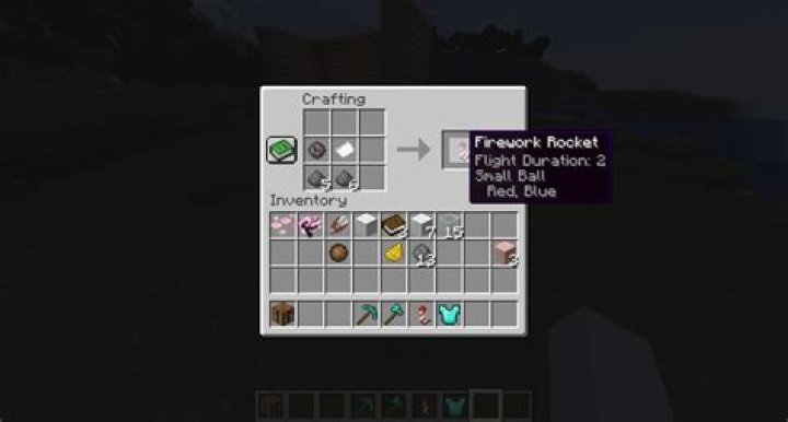 How craft fireworks in minecraft?