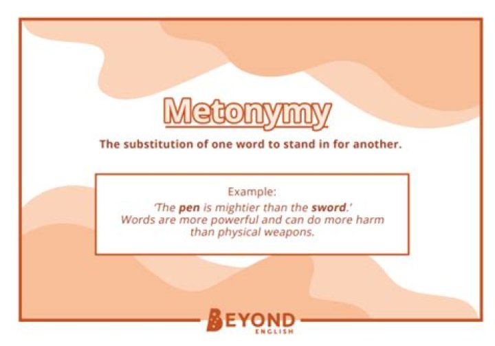 How do you say metonymical?