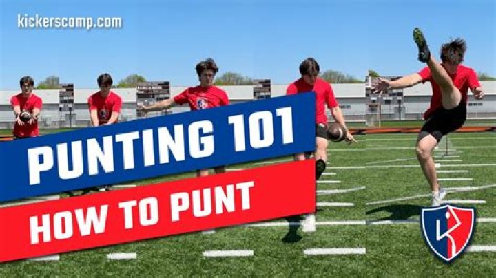 How does punting work in football?