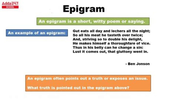 How epigrams are used?