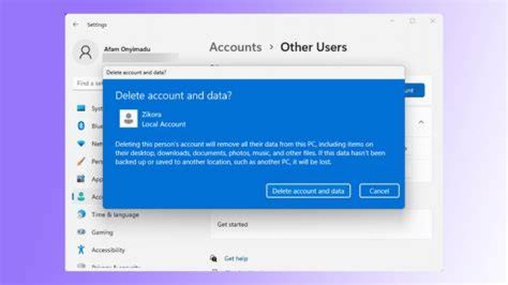 How to delete next account?