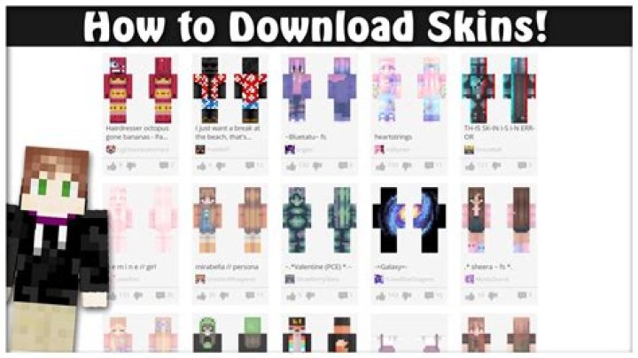 How to download minecraft skins?