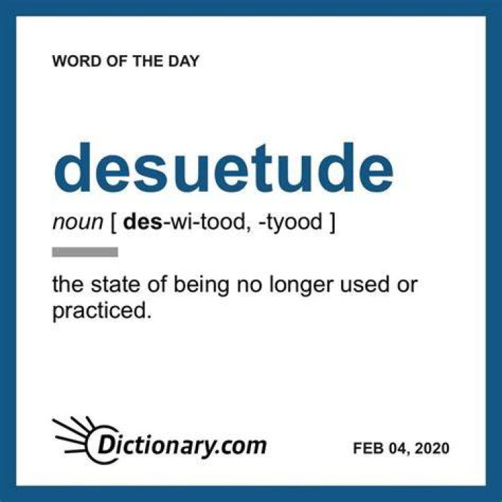 How to remember the word desuetude?