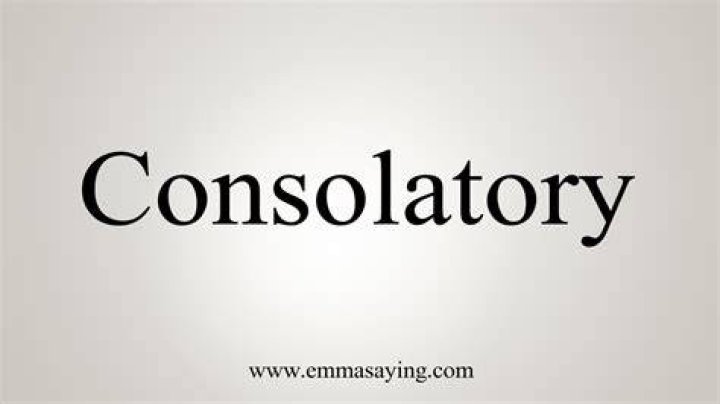 How to spell consolatory?