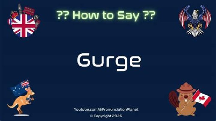 How to spell gurge?