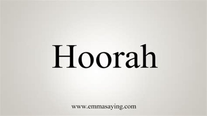 How to spell hoorah?