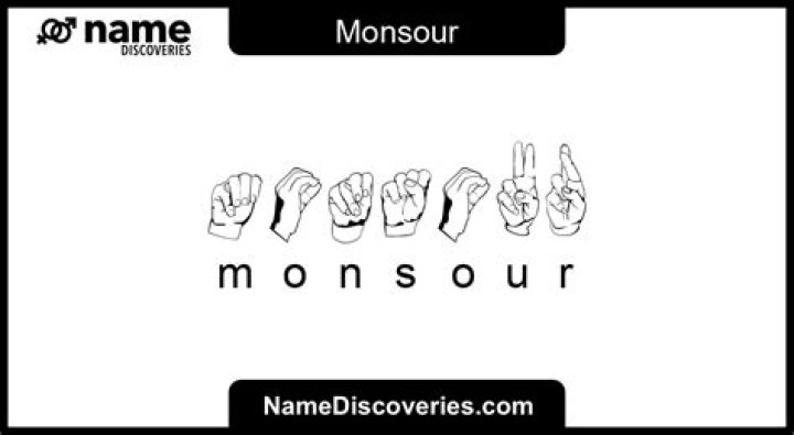 How to spell monsour?