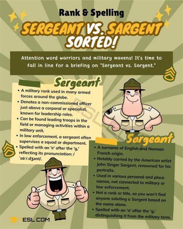 How to spell sergeant uk?