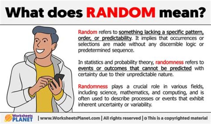 In a randomly meaning?