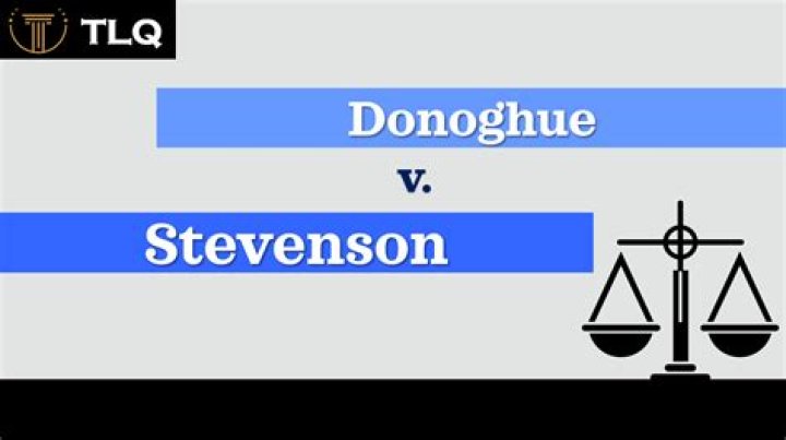 In donoghue v stevenson?