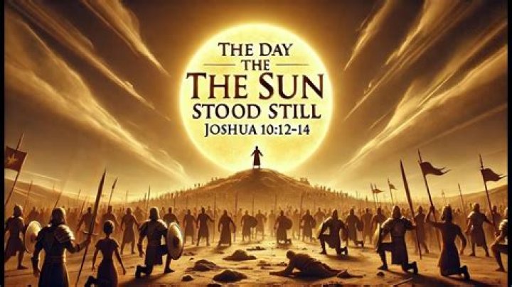In joshua the sun stood still?
