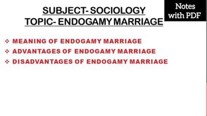 In sociology what is endogamy?