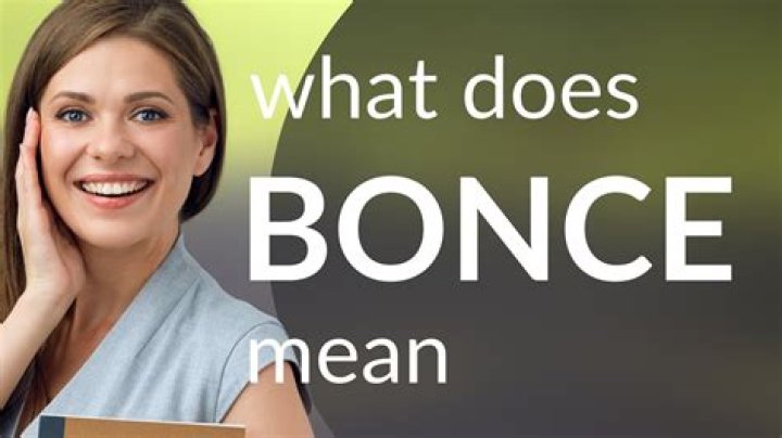 In the bonce meaning?