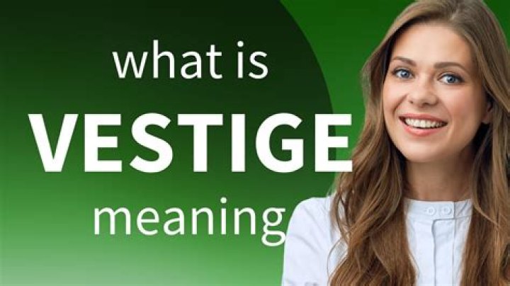 In the vestige definition?