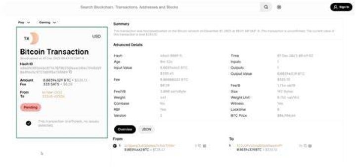 Is a bitcoin transaction?