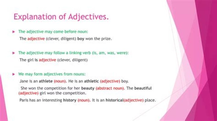 Is athletic an adjective?