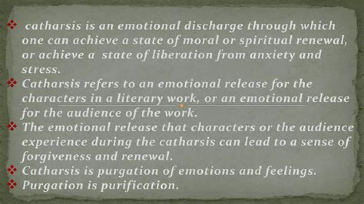 Is catharsis a psychoanalysis?
