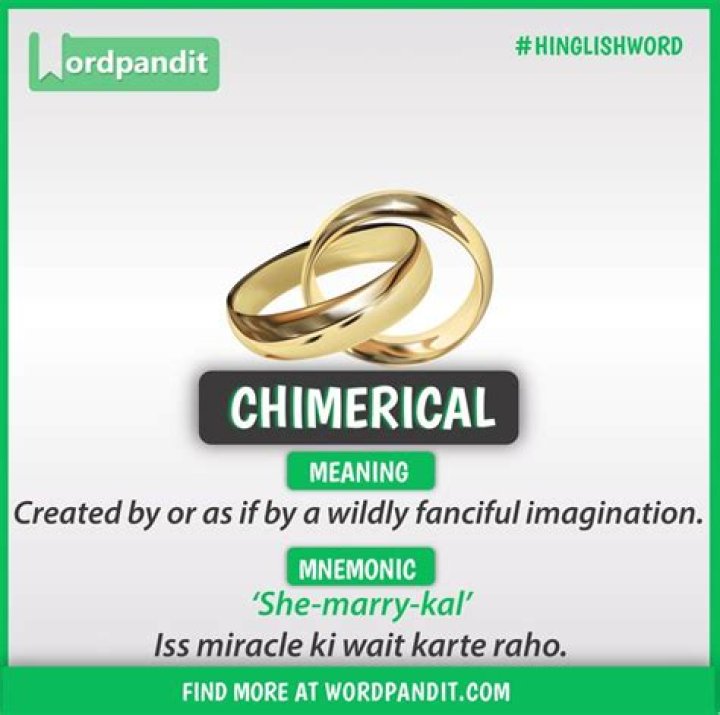 Is chimerical an english word?